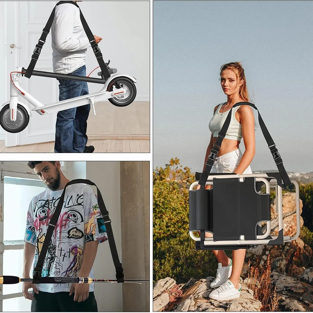 Correa de Hombro para Patinete Eléctrico Ajustable, Accesorio de Transporte para Bicicleta Plegable