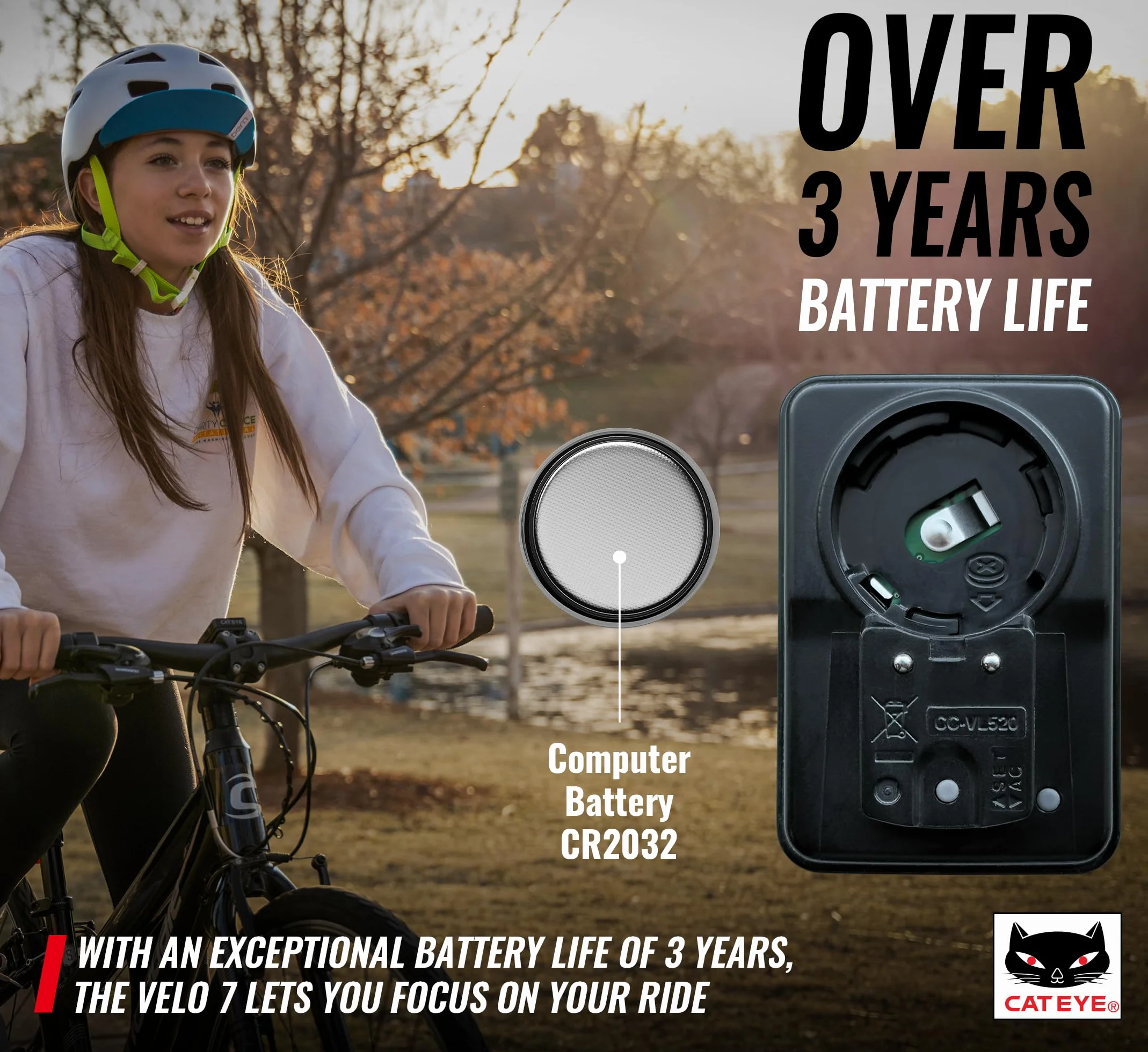 CATEYE Velo 7 Negro COMPUTADORA