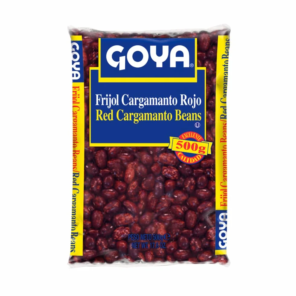 Goya Frijol Cargamanto Rojo 6x500 gr, Listos para Cocinar, Alto en Proteína Vegetal, Ideal para Bandeja Paisa, Frijoladas, Cazuelas y Refritos