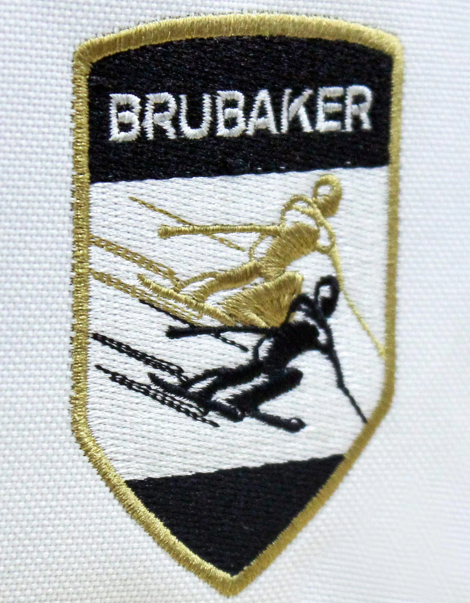 BRUBAKER Grenoble Bolsa de Deporte Mochila para Botas de Esquí Casco Accesorios Blanco Dorado