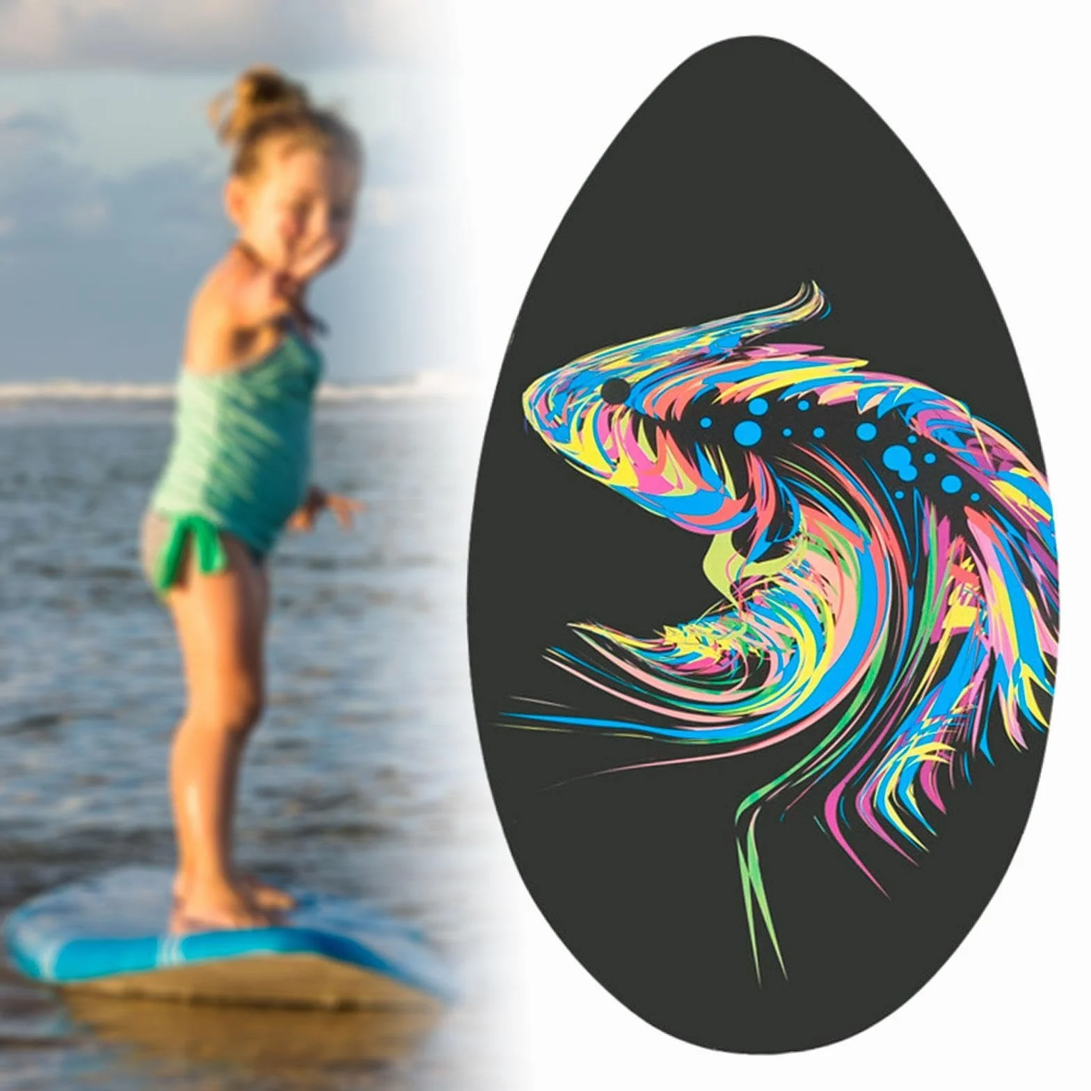 Tabla de Skimboard de Madera para Niños