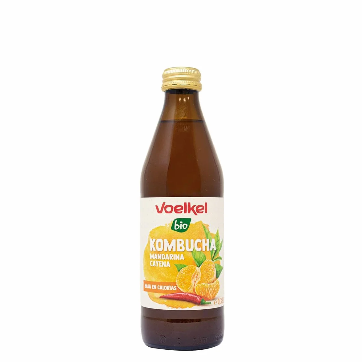 KOMBUCHA MANDARINA Y CAYENA 330ml. BIO