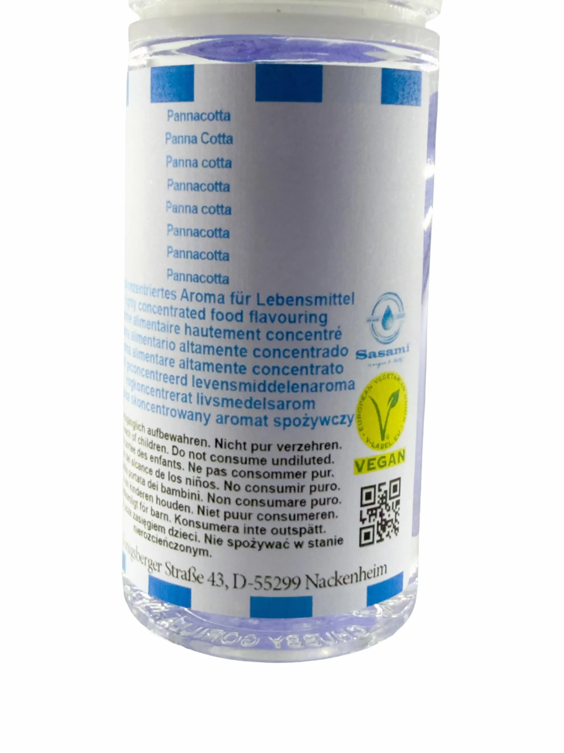 Pannacotta aroma concentrado - Vegano - Sasami - 10ml