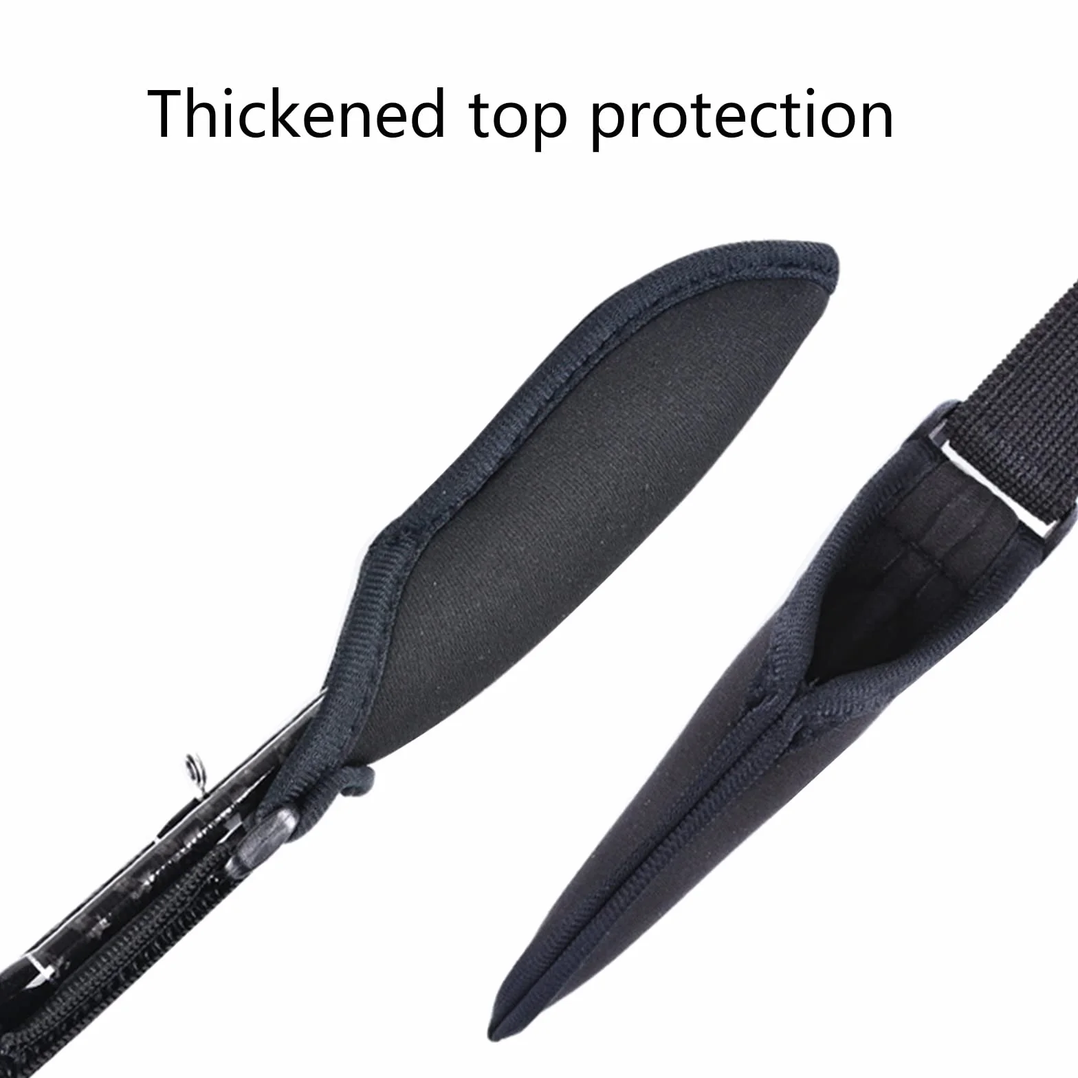 Calcetines protector ajustable de neopreno para caña de pescar