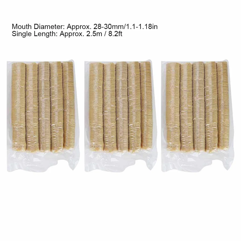 Tripas para Salchichas de Colágeno 15PCS 15m 30mm Accesorios Cocina