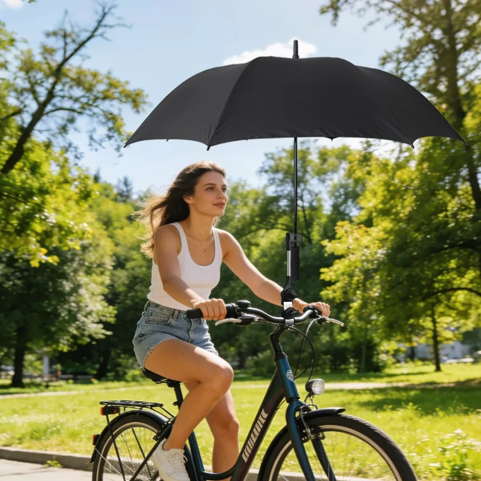 Soporte universal ajustable para paraguas de andador, cochecito, silla de ruedas, bicicleta