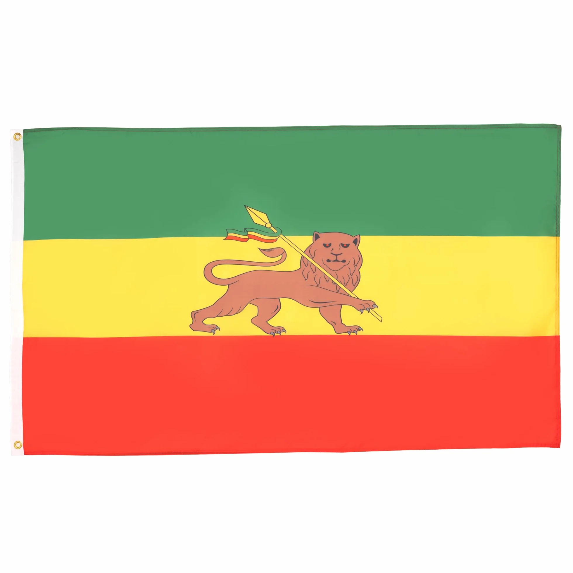 AZ FLAG Bandera Etiopia Con Leon 90x60 cm 100% Poliéster Ojales Metal