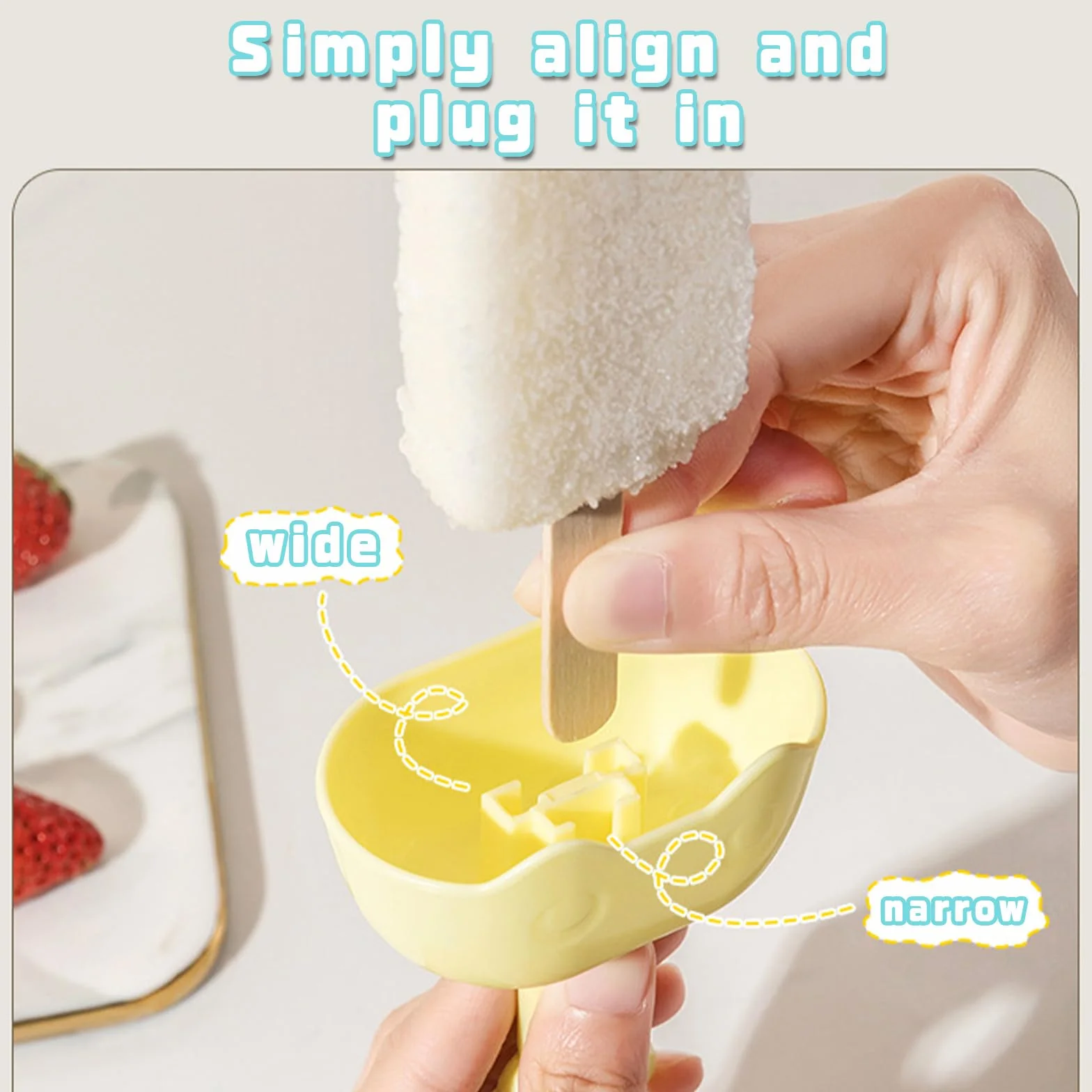 Soporte para palitos de hielo sin goteo para niños, 4 unidades, soporte para hielo para niños, reutilizables, para niños pequeños