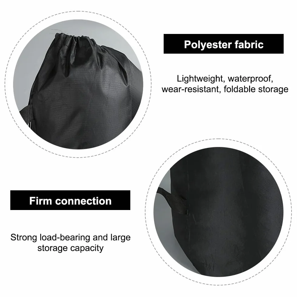 MiOYOOW Bolsa de transporte plegable para silla de camping con cordón y asa, 2 bolsas de almacenamiento