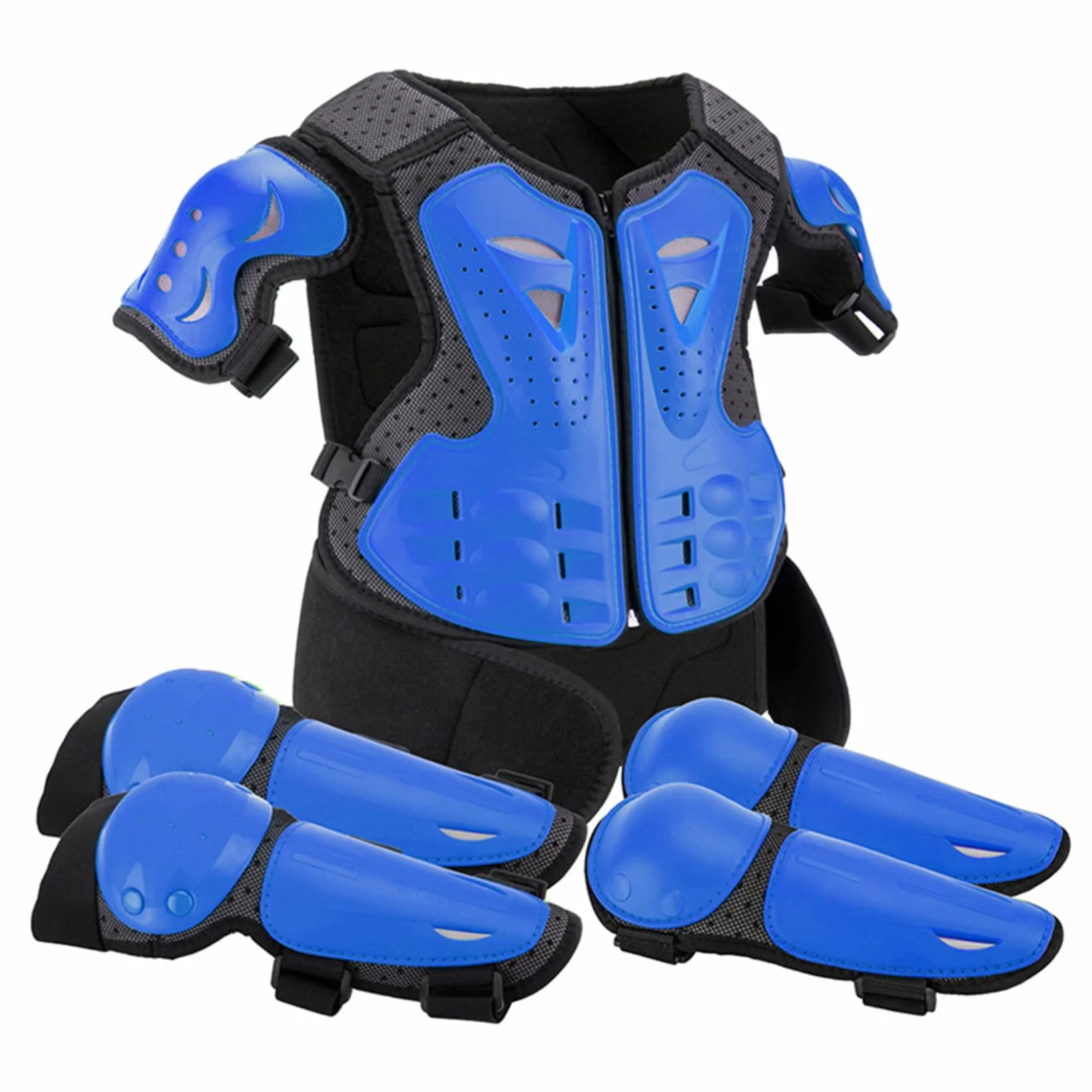 Protector de cuerpo para motocicleta infantil transpirable a prueba de golpes ajustable Dirtbike bicicleta monopatín