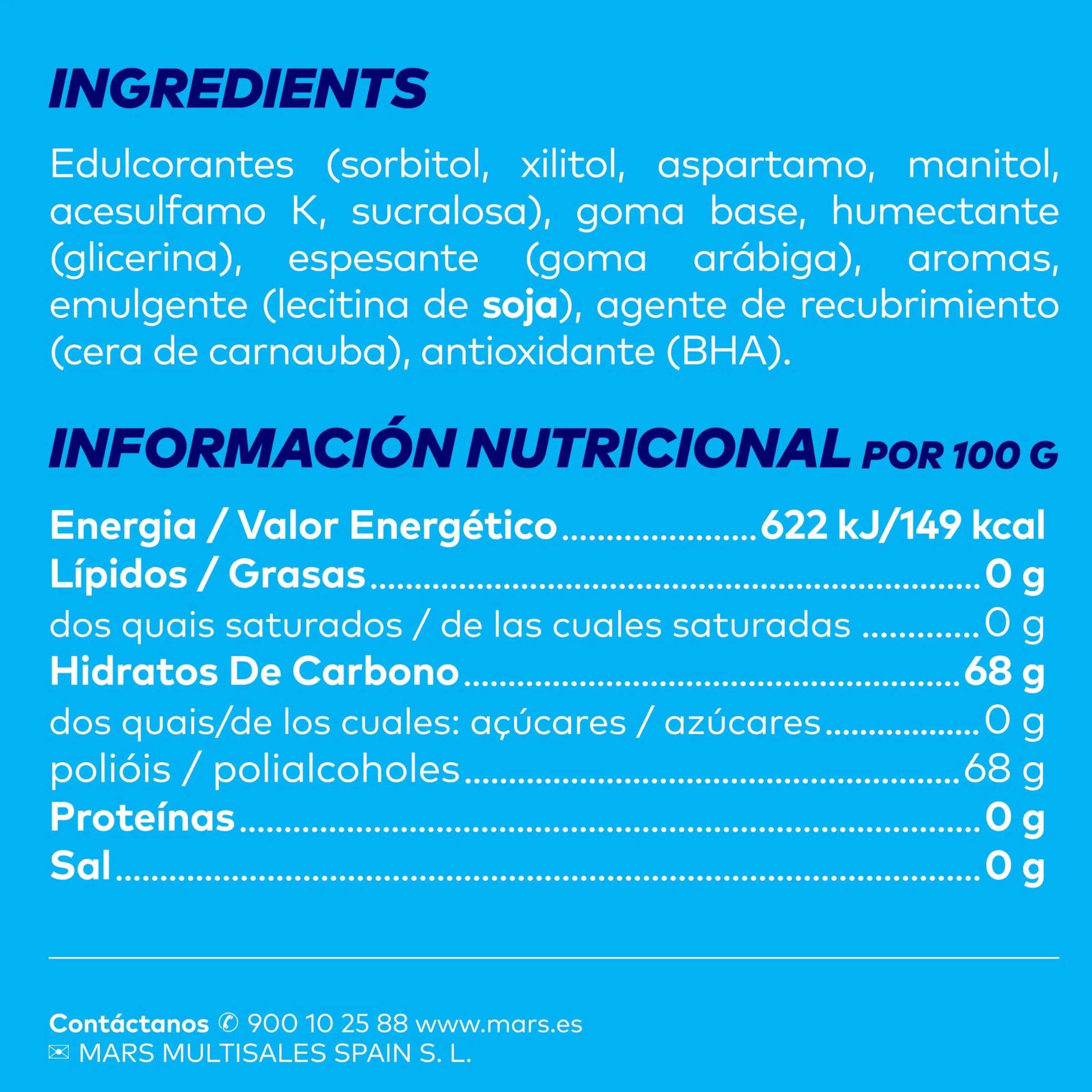 Orbit Chicle Sin Azúcar, Hierbabuena, Pack De 4 X 10 Unidades, 56 Gramo, 4 Unidades