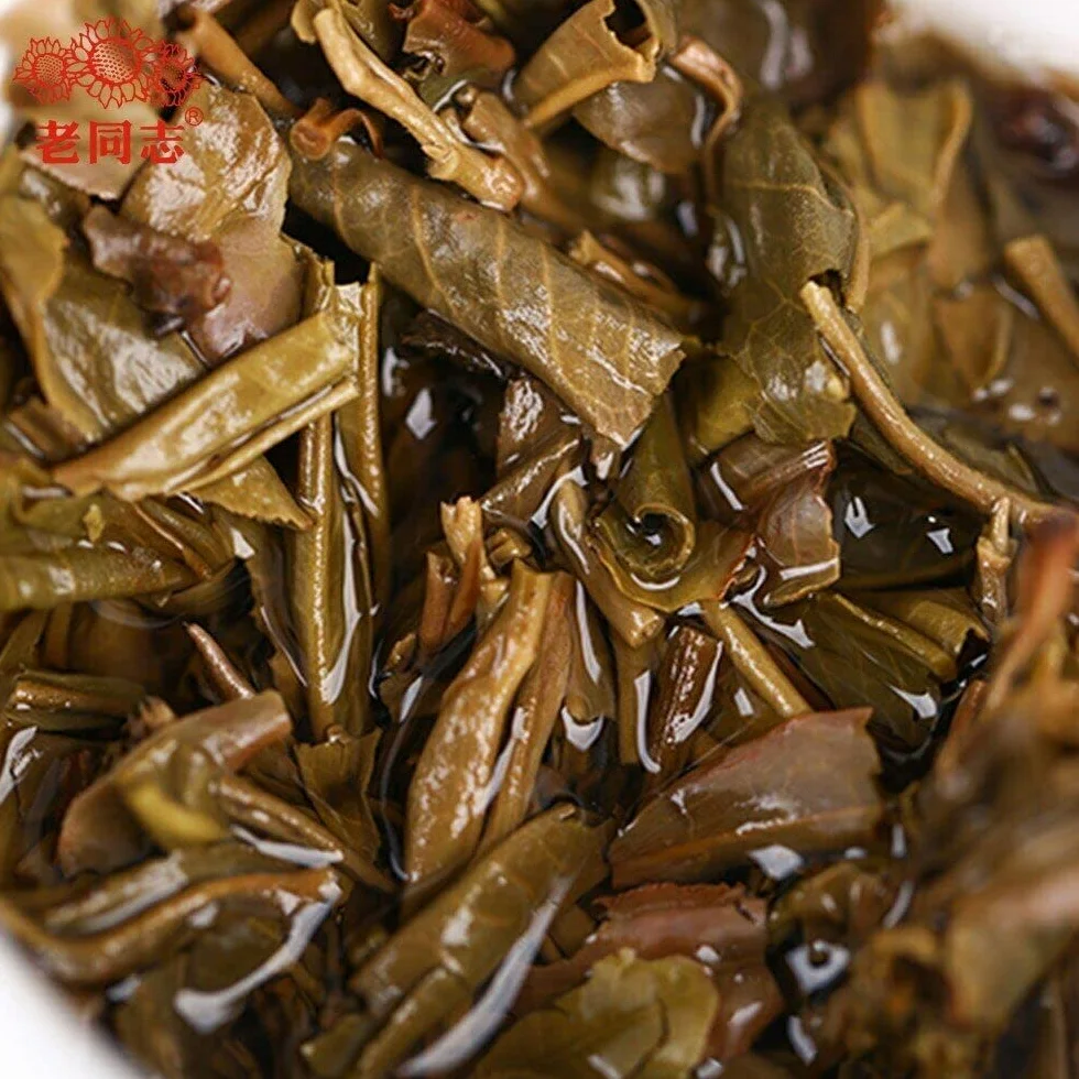 Ladrillo de té crudo Pu Erh de Haiwan Sheng Puerh "Cang Cui" Material de árboles viejos 150g/Caja
