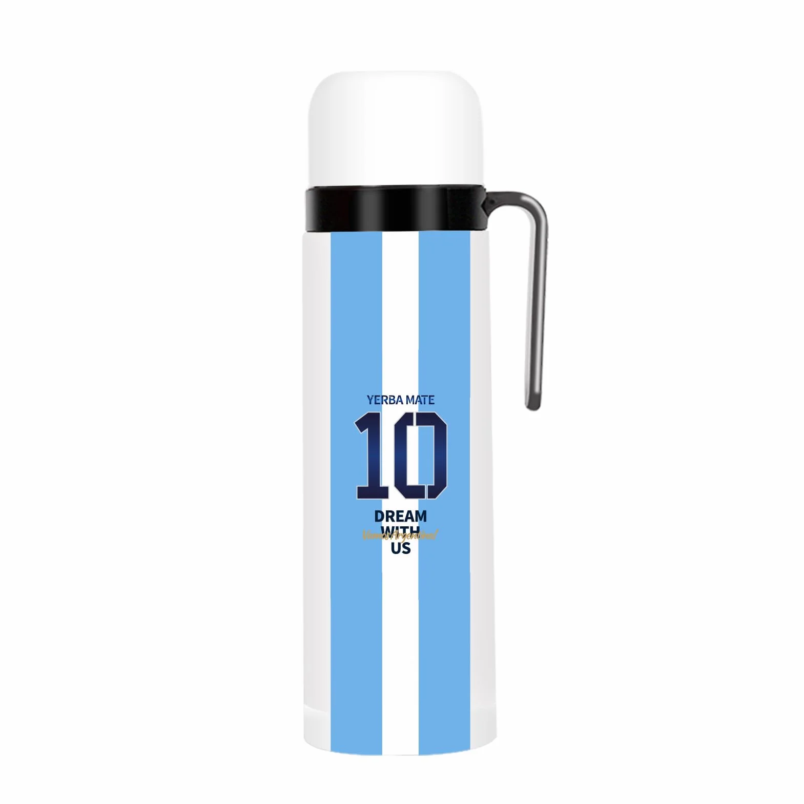 CUOPRU Botella de acero inoxidable de doble pared aislada al vacío 32 onzas sin BPA estilo Capitán de Argentina