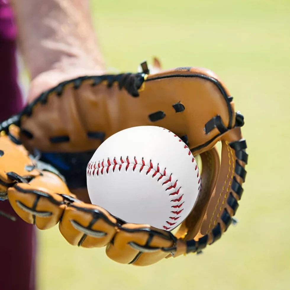 Pelotas de Béisbol Profesionales 9 Pulgadas Cosidas a Mano Dura/Blanda para Adultos y Jóvenes