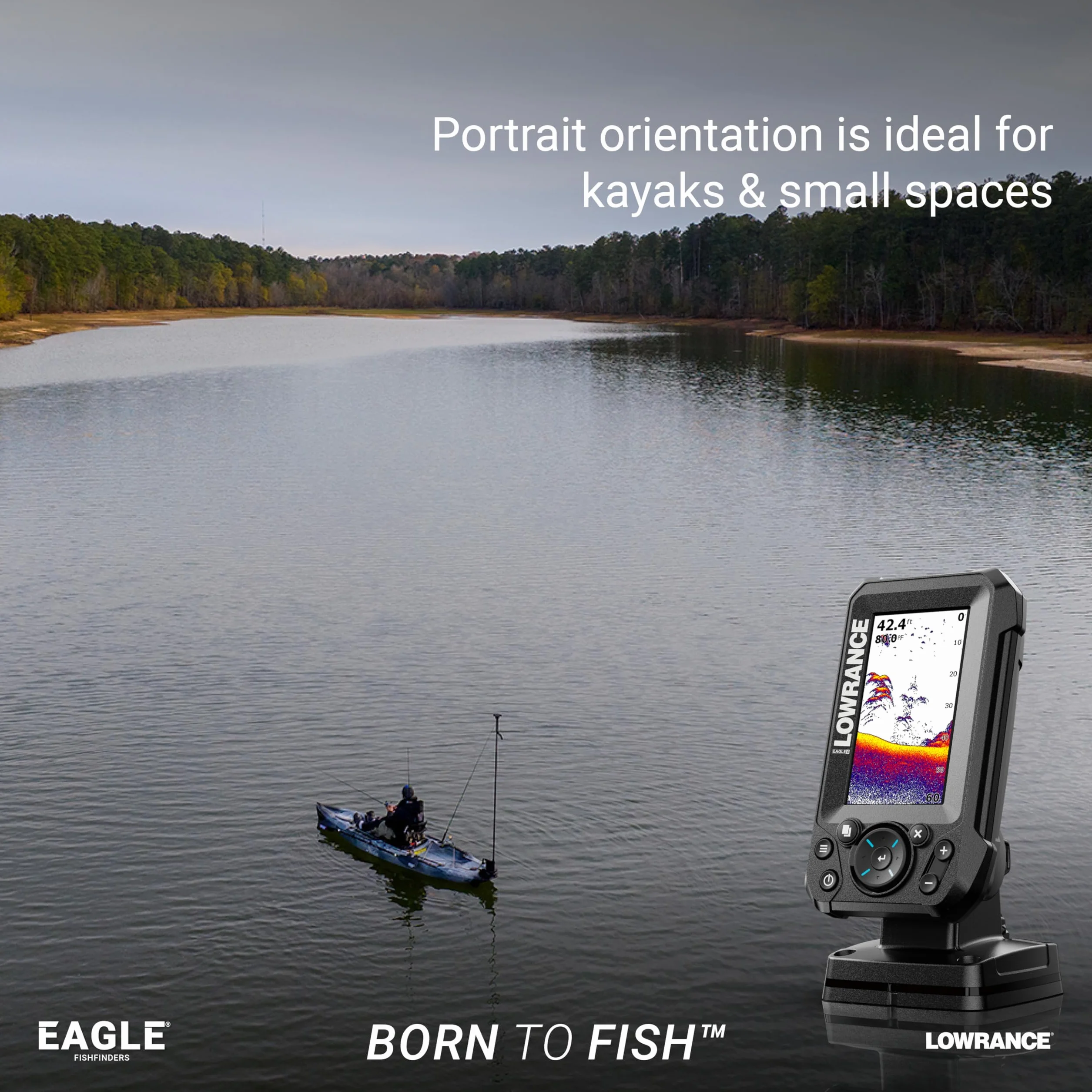 Lowrance Eagle Sonda GPS Chartplotter ProFishing 4" Pesca Profundidad