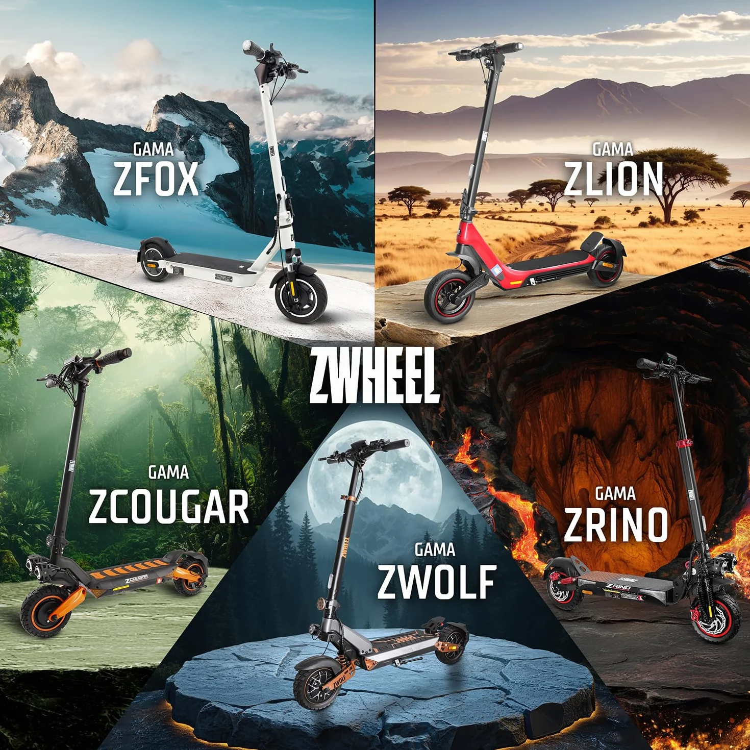 Patinete Eléctrico Adultos Homologado DGT 800W 50km Autonomía IP54 Ruedas 10" Llave NFC Intermitentes Doble Suspensión Frenos AER