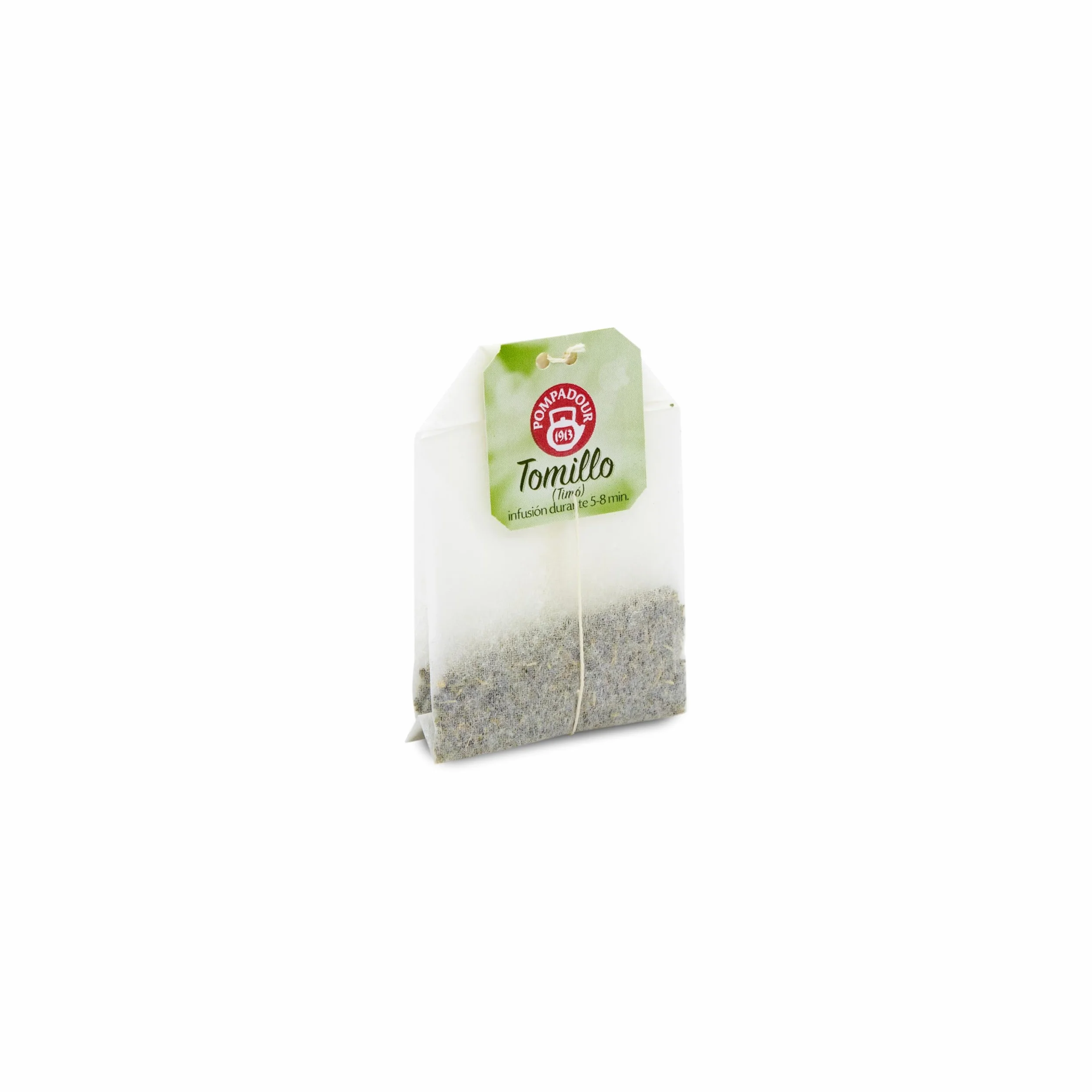 Pompadour | Tomillo | Infusión Tradicional | Sin Teína | 20 Bolsitas de 1,5 Gr