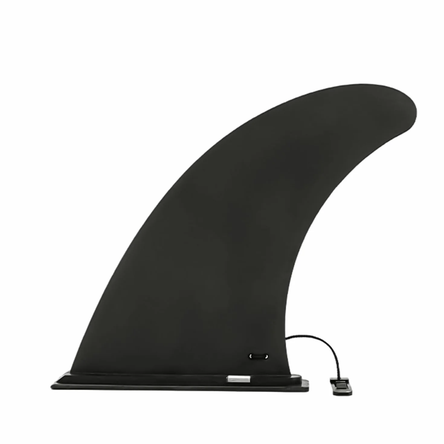 Clip de aleta universal para tabla de surf y paddle, adaptador inflable, liberación rápida, eje de remo ajustable (negro)
