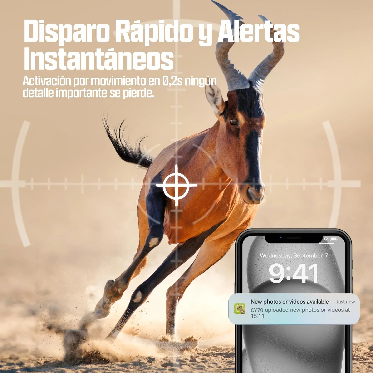 CEYOMUR 4G LTE Cámara Caza 2K 48MP Visión Nocturna Activación por Movimiento Control App IP66