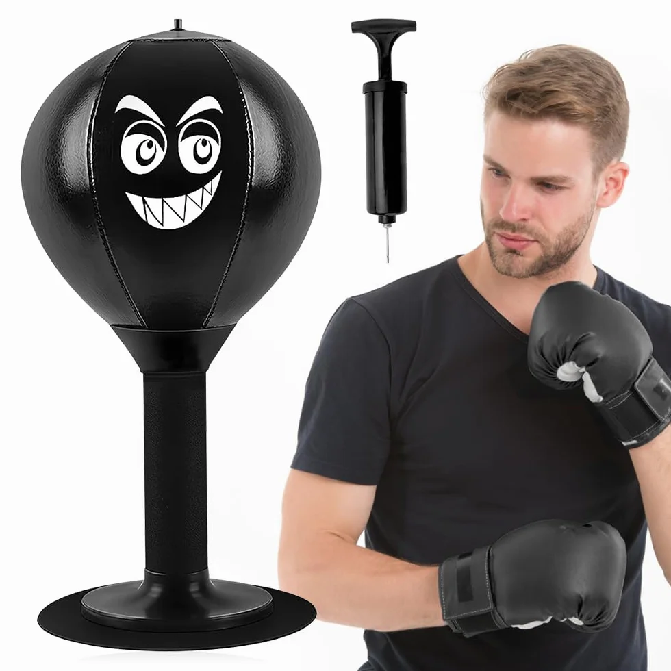 Bola Punching con Ventosa Resistente para Mesa de Oficina
