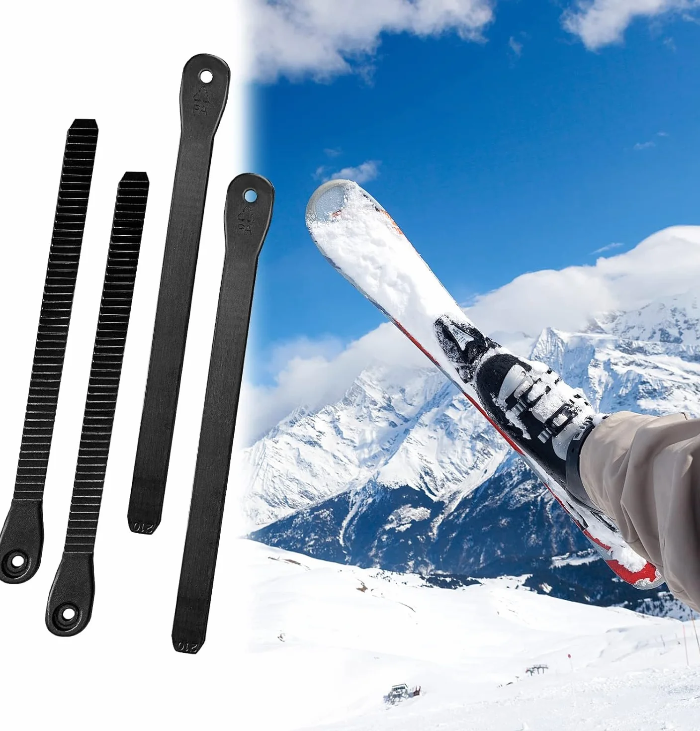 Accesorios Snowboard 6 Piezas Fijación Ski Binding Straps Correas Repuesto Tobillo