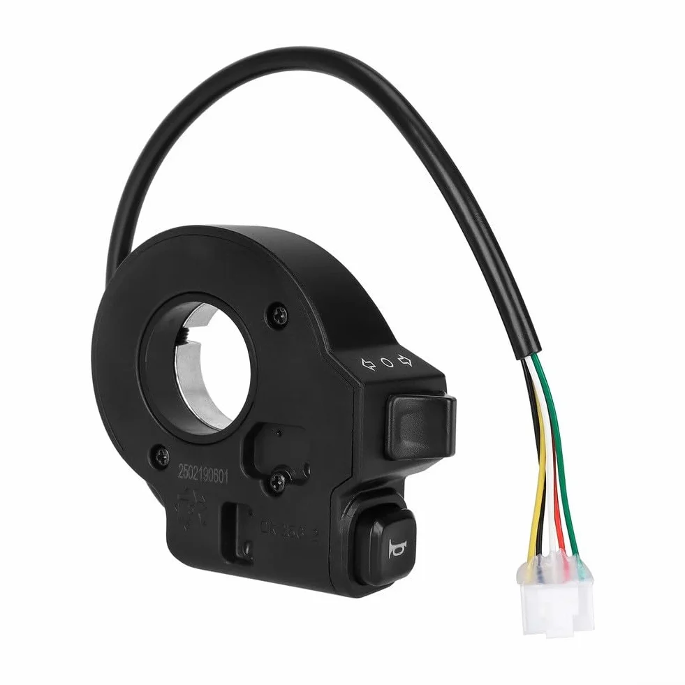Besttoolifes Señal de giro interruptor para scooter eléctrico Kukirin G3 G4 ABS doble función indicador LED alerta audible 65x59x27 mm