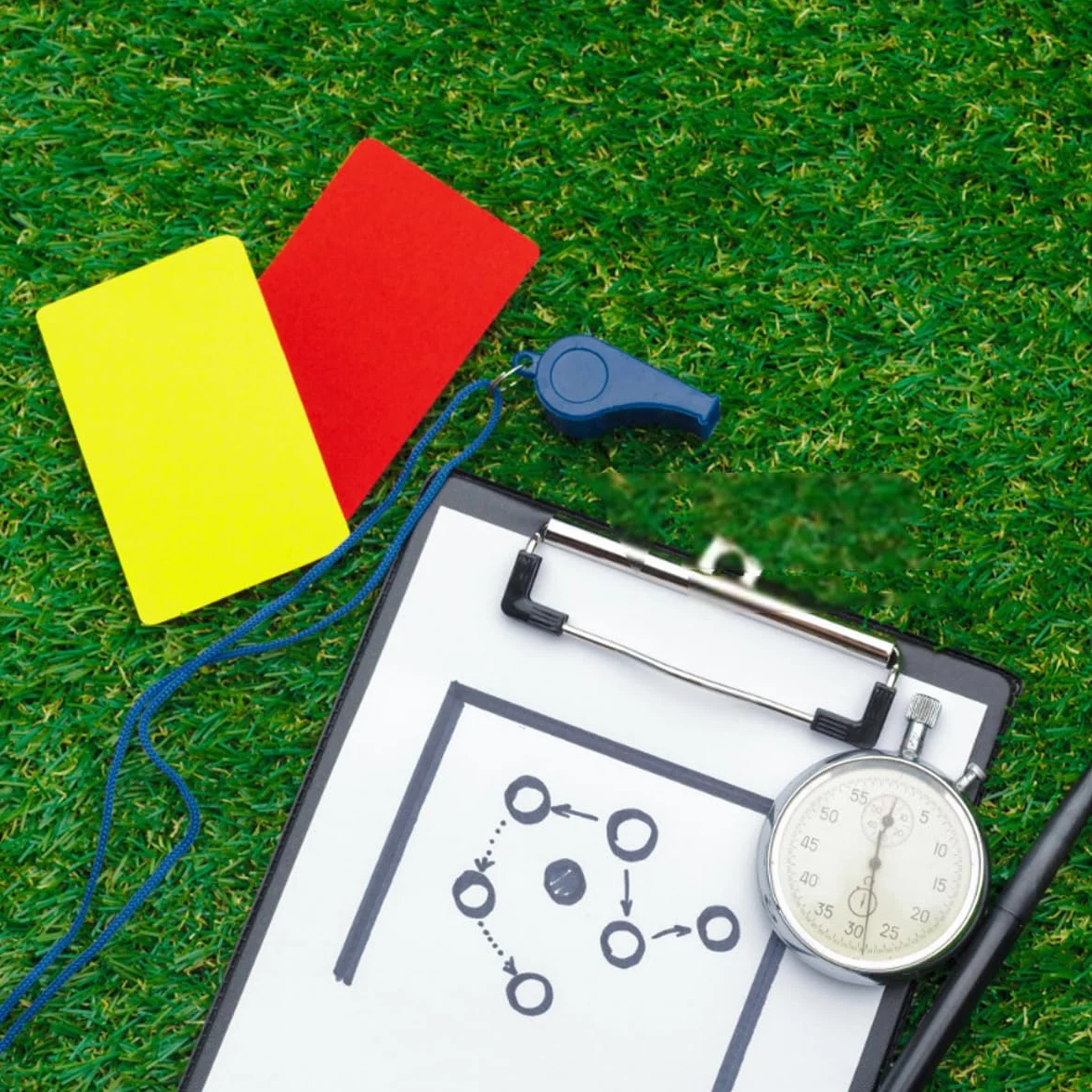 Tarjetas Arbitro Futbol Juego con Rojas y Amarillas