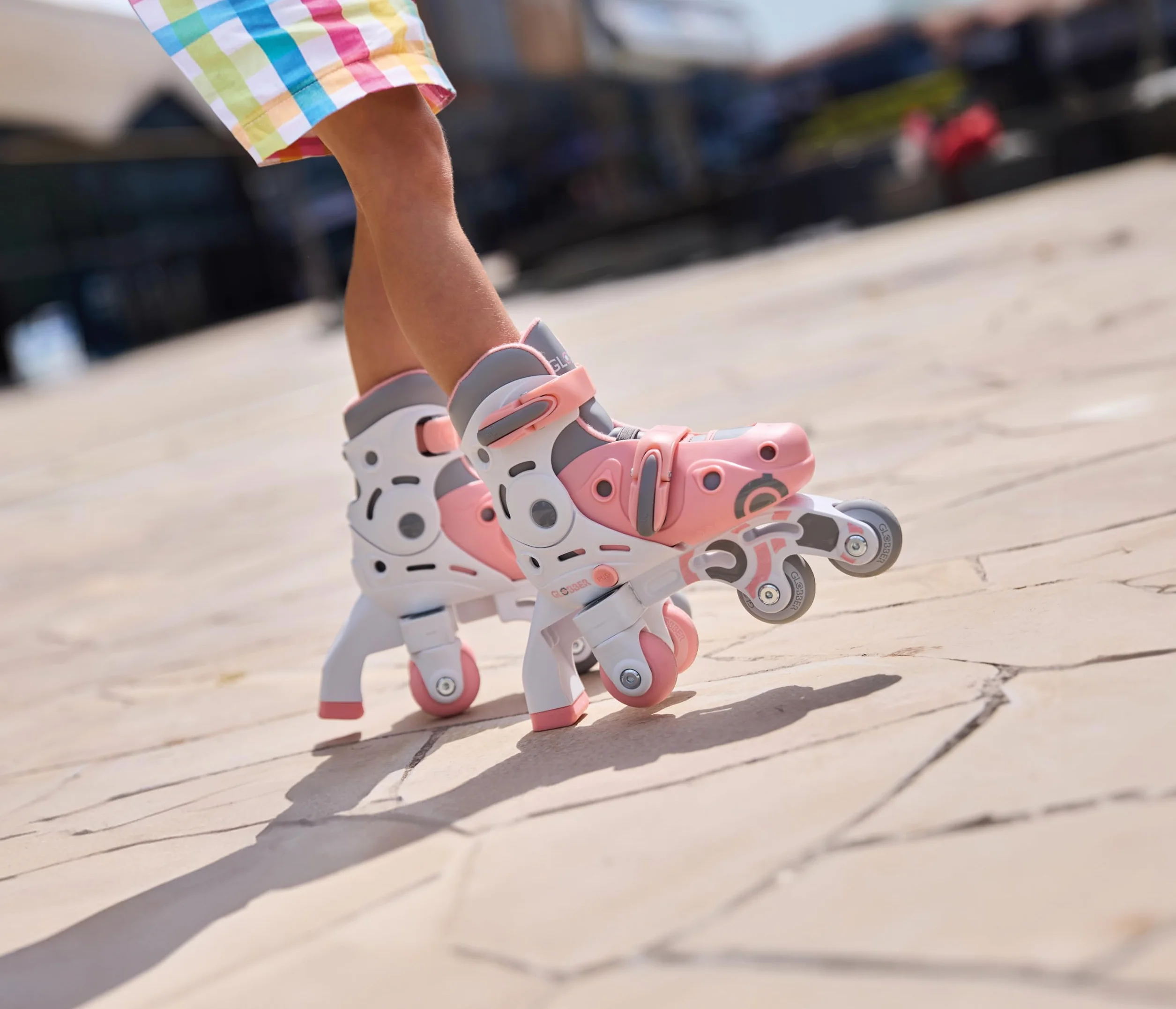 Globber Patines en Línea 2 en 1 - Patines niños 3-5+ años Talla 30-33 Verde Menta