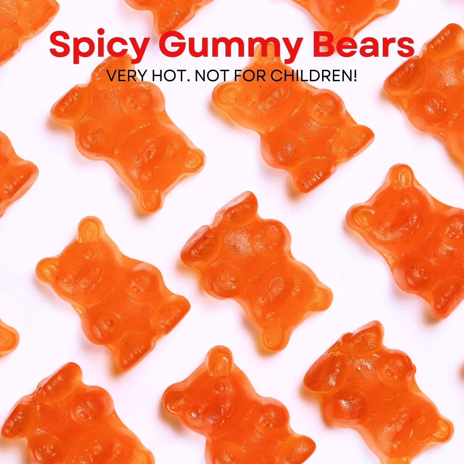 NapalmiNalle Gomitas picantes de osito Chili Fruit Gums Sweets 125 g Sin gluten vegano