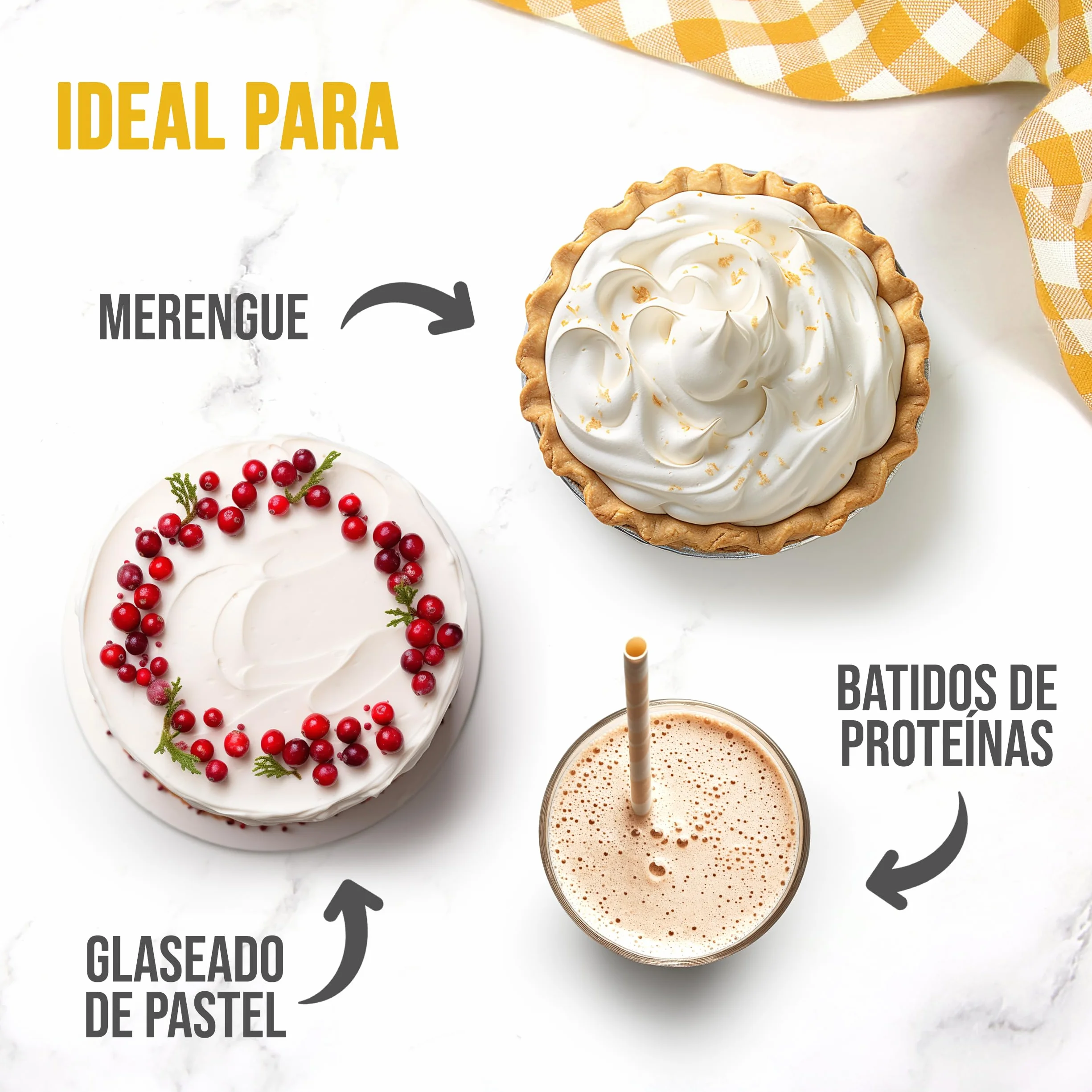 Clara De Huevo En Polvo 1 Kg – Huevos Deshidratados 100% Para Repostería Y Cocina