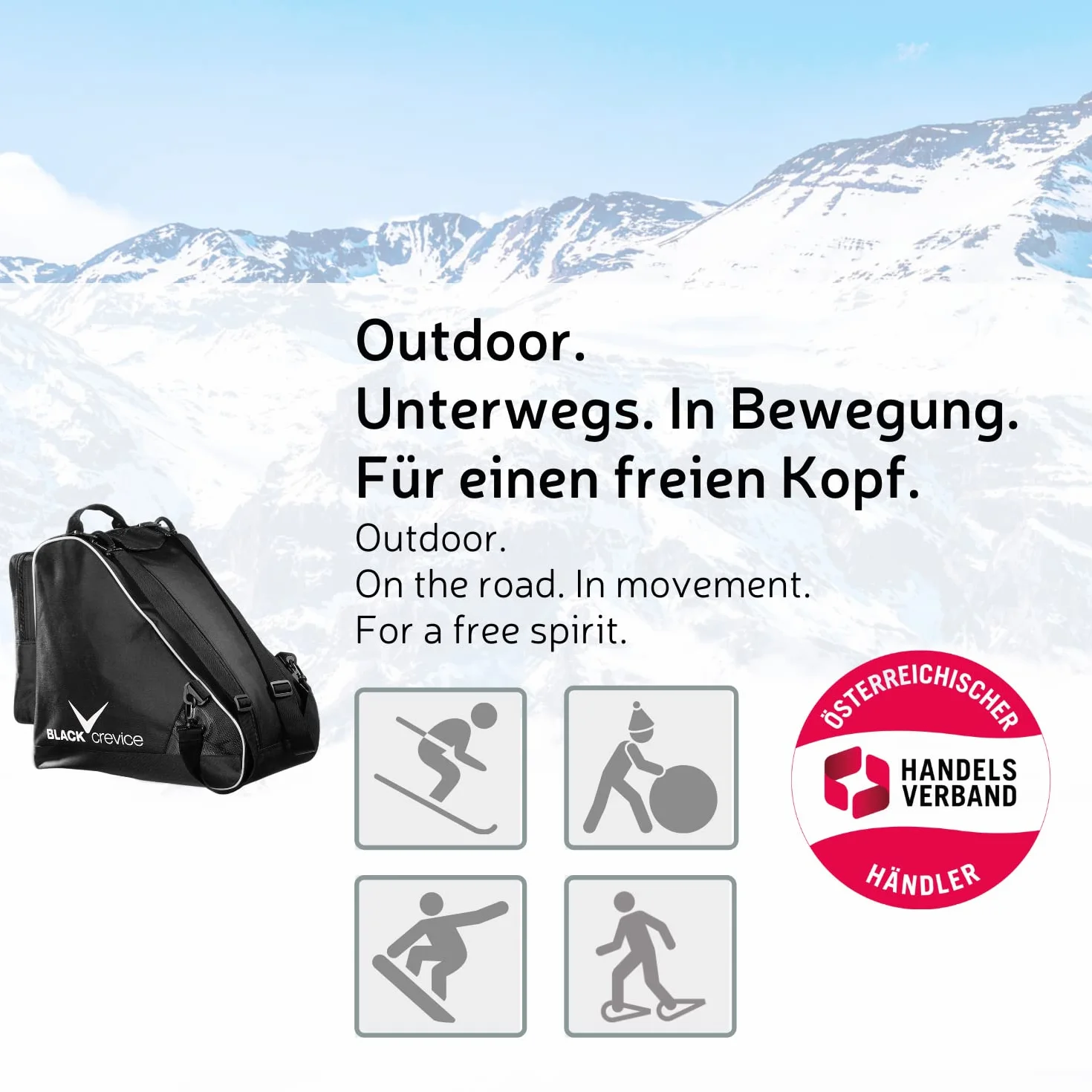 Black Crevice Bolsa de deporte