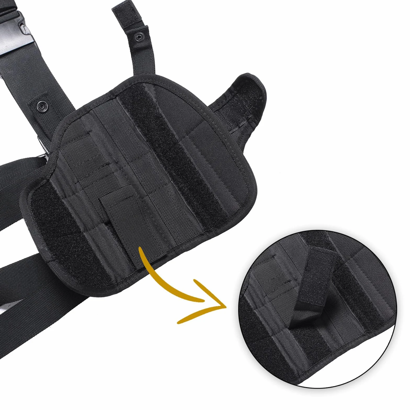 Funda Pistola Pierna Táctico Nylon para Caza Entrenamiento Aire Libre