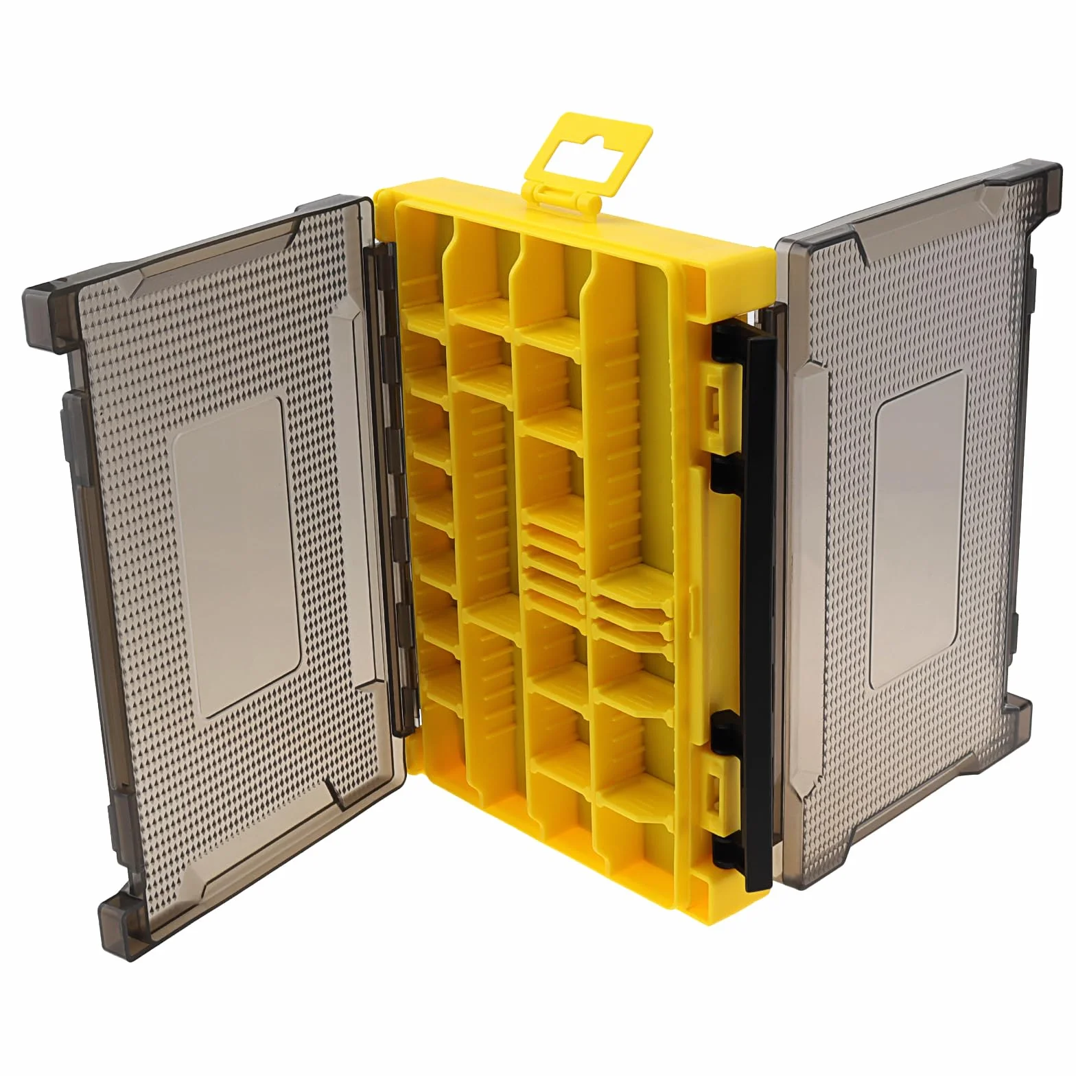 Caja organizadora doble cara para accesorios de pesca 20,5 x 14,5 x 4,5 cm resistente al agua