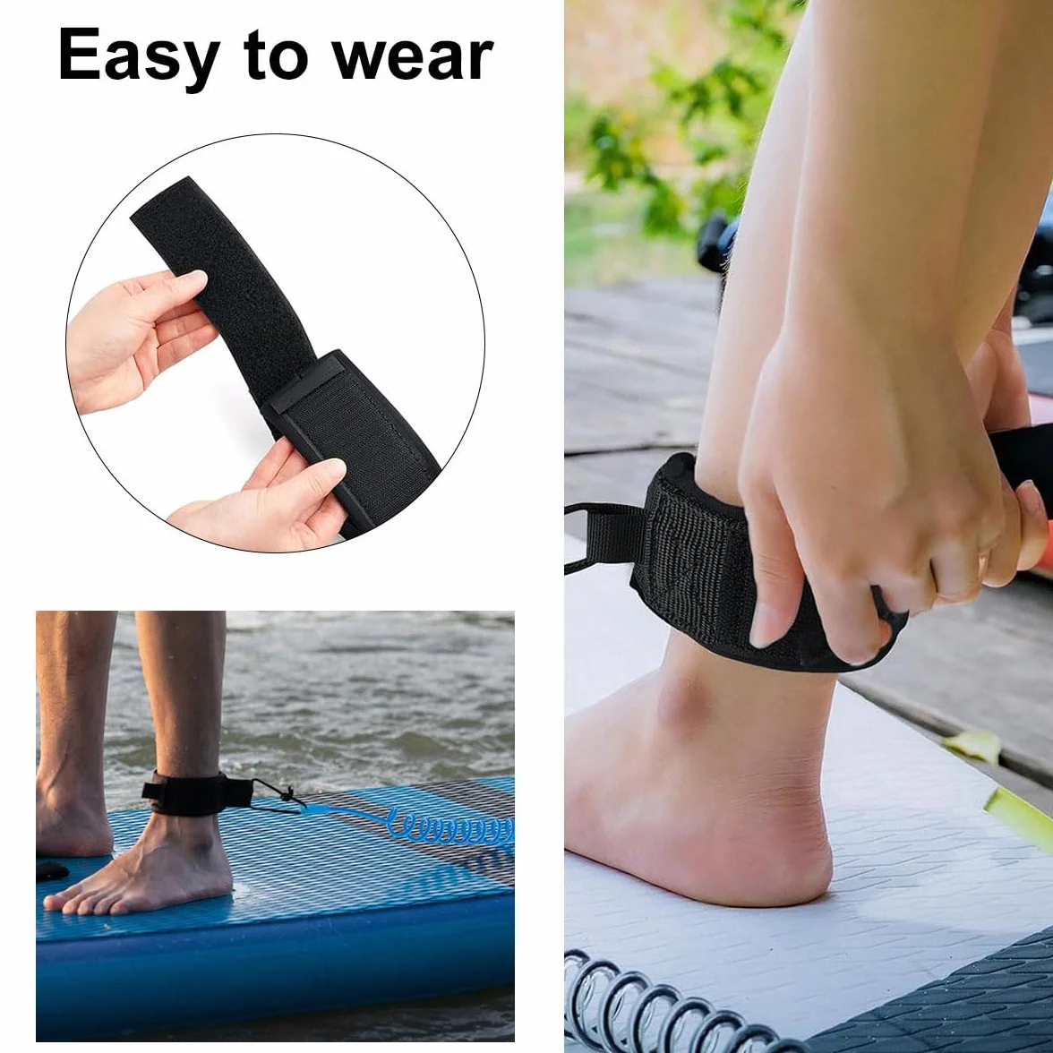Leash Tabla de Surf, Correa Tobillo TPU para SUP, Cuerda Resorte Espiral Accesorio