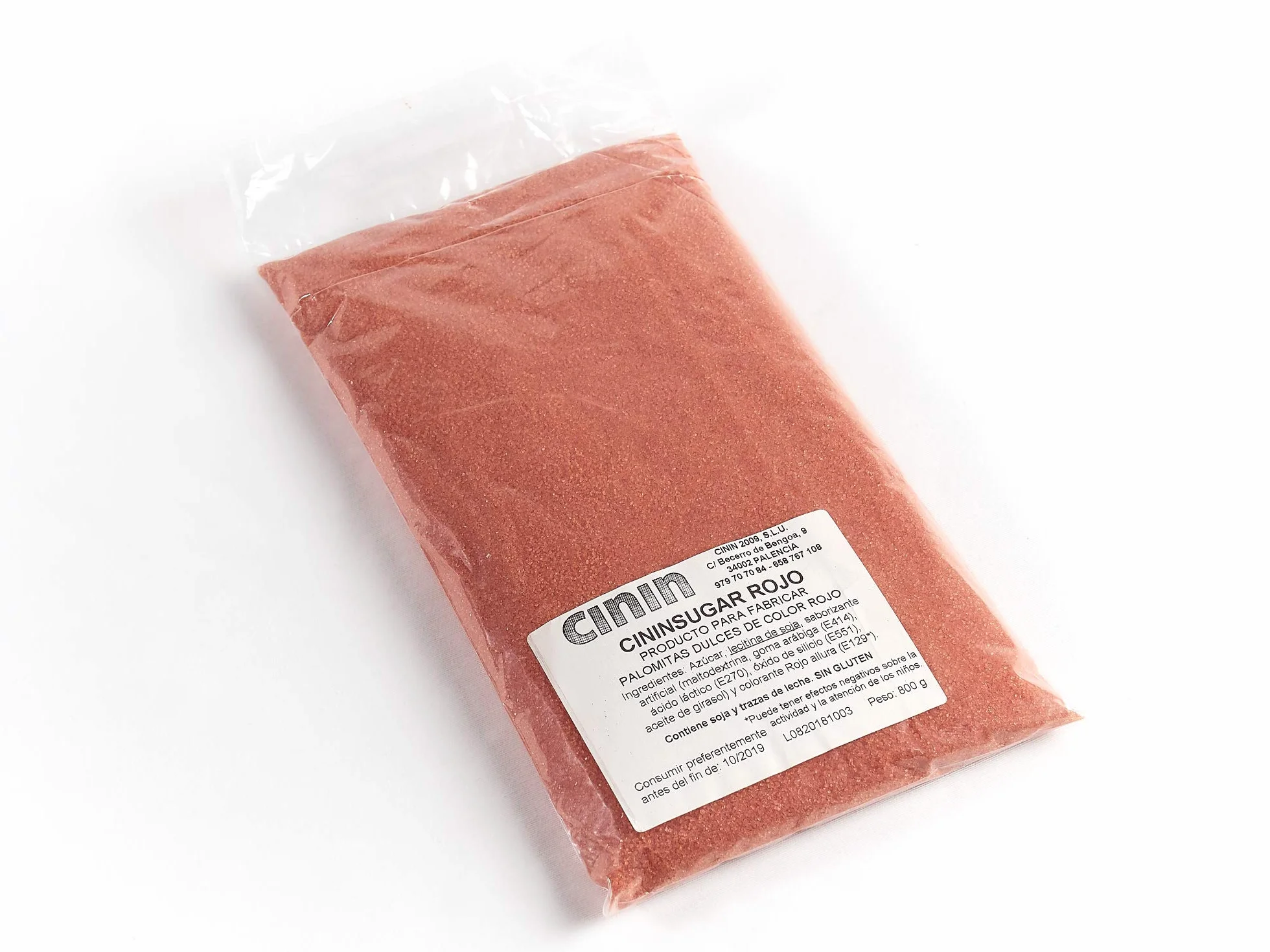 Cinin - CininSugar Rojo - Azúcar Especial para Hacer Palomitas Dulces de color Rojo