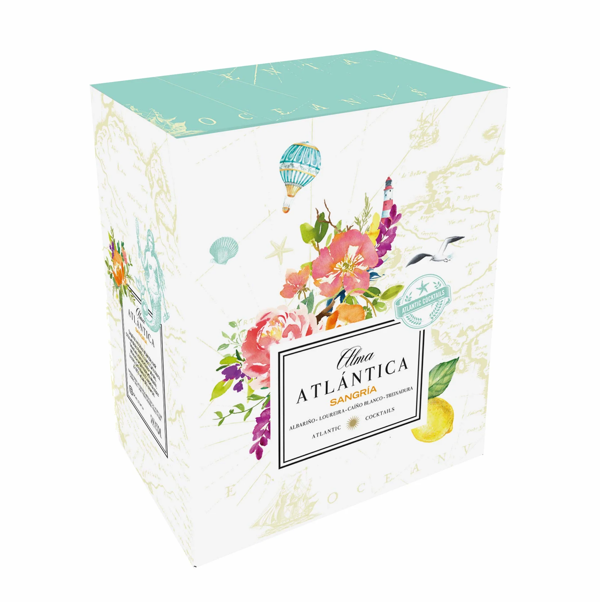 Alma Atlántica Sangría Blanca premium - Caja con 6 x 750 ml