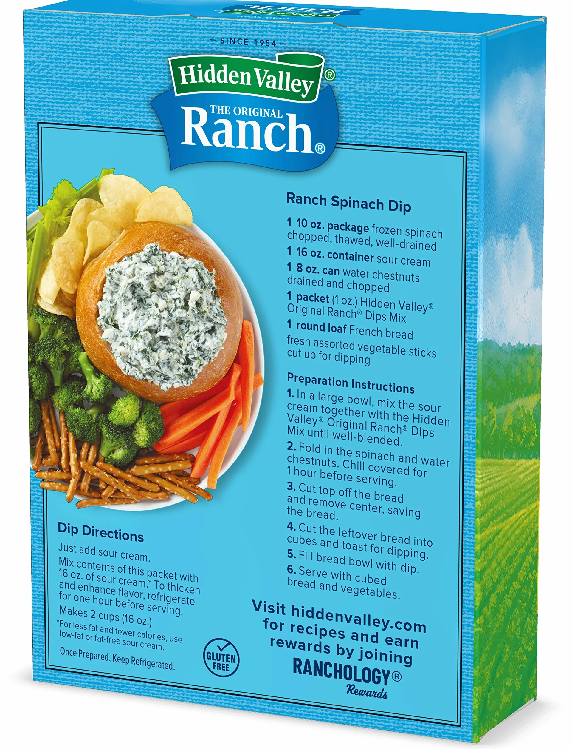 Hidden Valley Dips Mix - Original Ranch - 1 oz - 4 Count