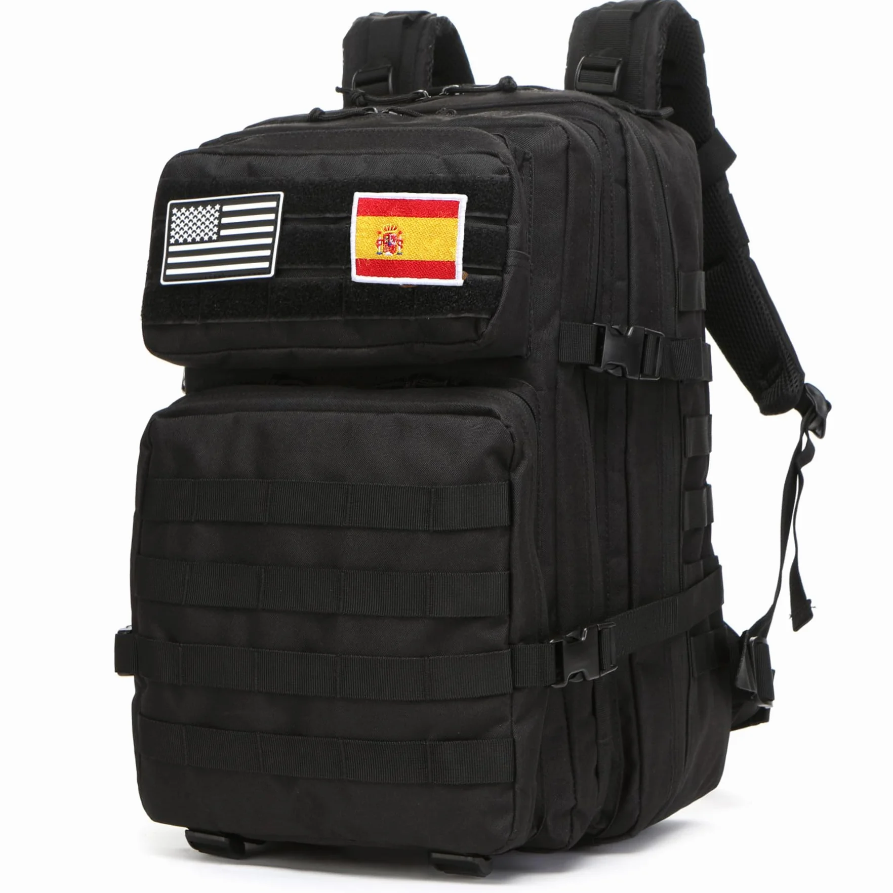 Mochila De Pesca Impermeable 50 Litros Nailon Táctica Militar Senderismo Negro