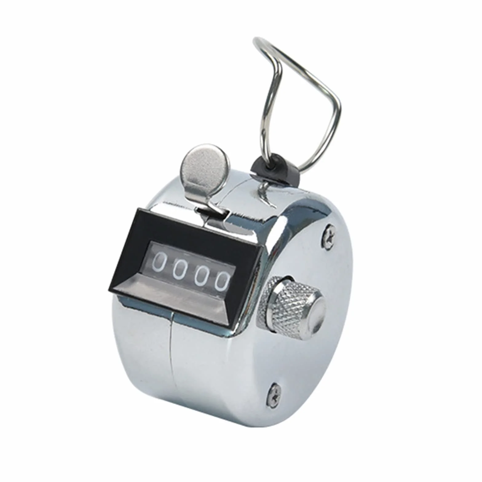 Contador de clicker Tally de metal mecánico digital de mano con soporte