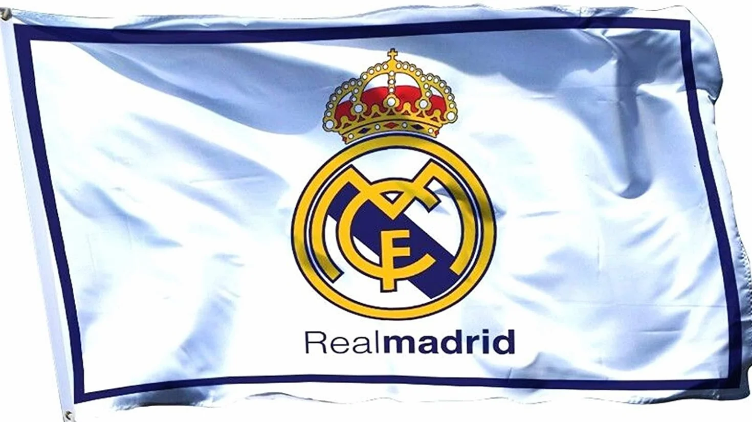 Bandera Real Madrid 3 x 5 pies duradera exterior interior 2 ojales