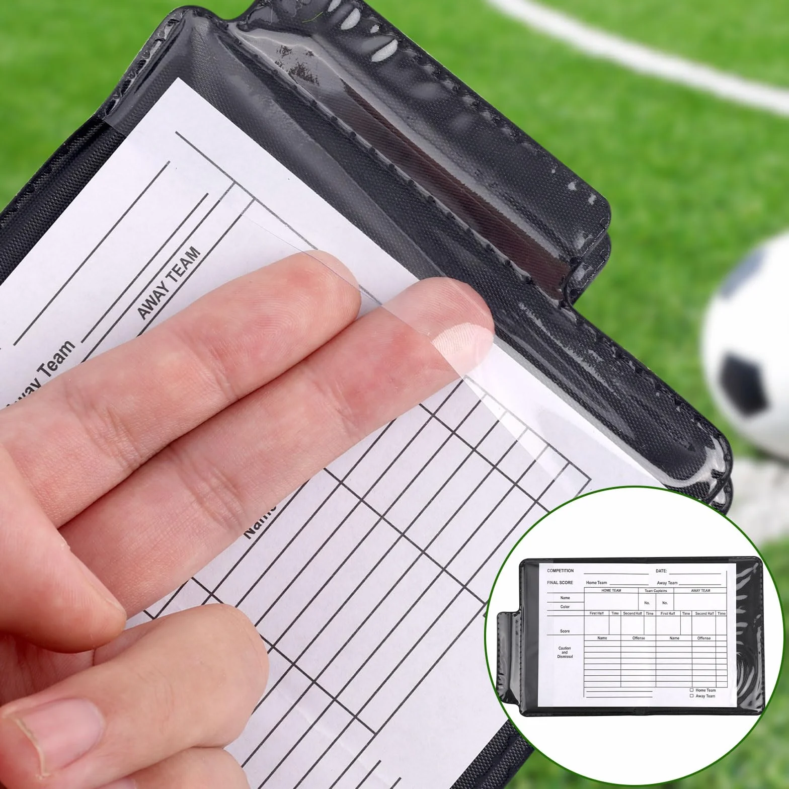 Gosknor Tarjetas Advertencia Rojas y Amarillas con Estuche Cuero para Voleibol Fútbol Béisbol Rugby Kit Entrenadores
