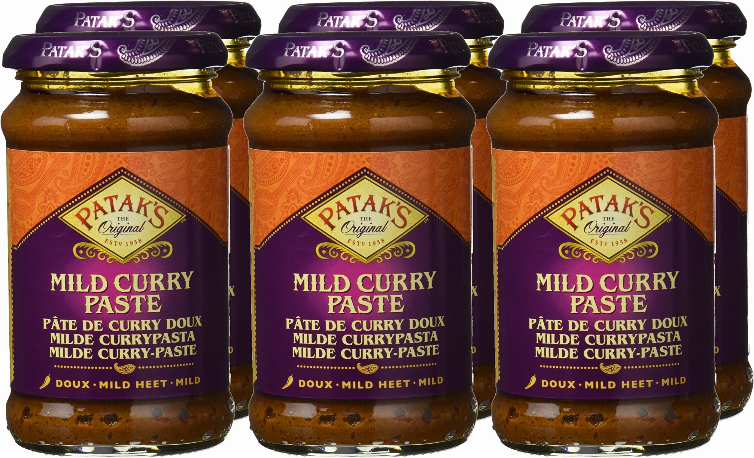 Patak'S Pasta de Curry meio picante 280 g