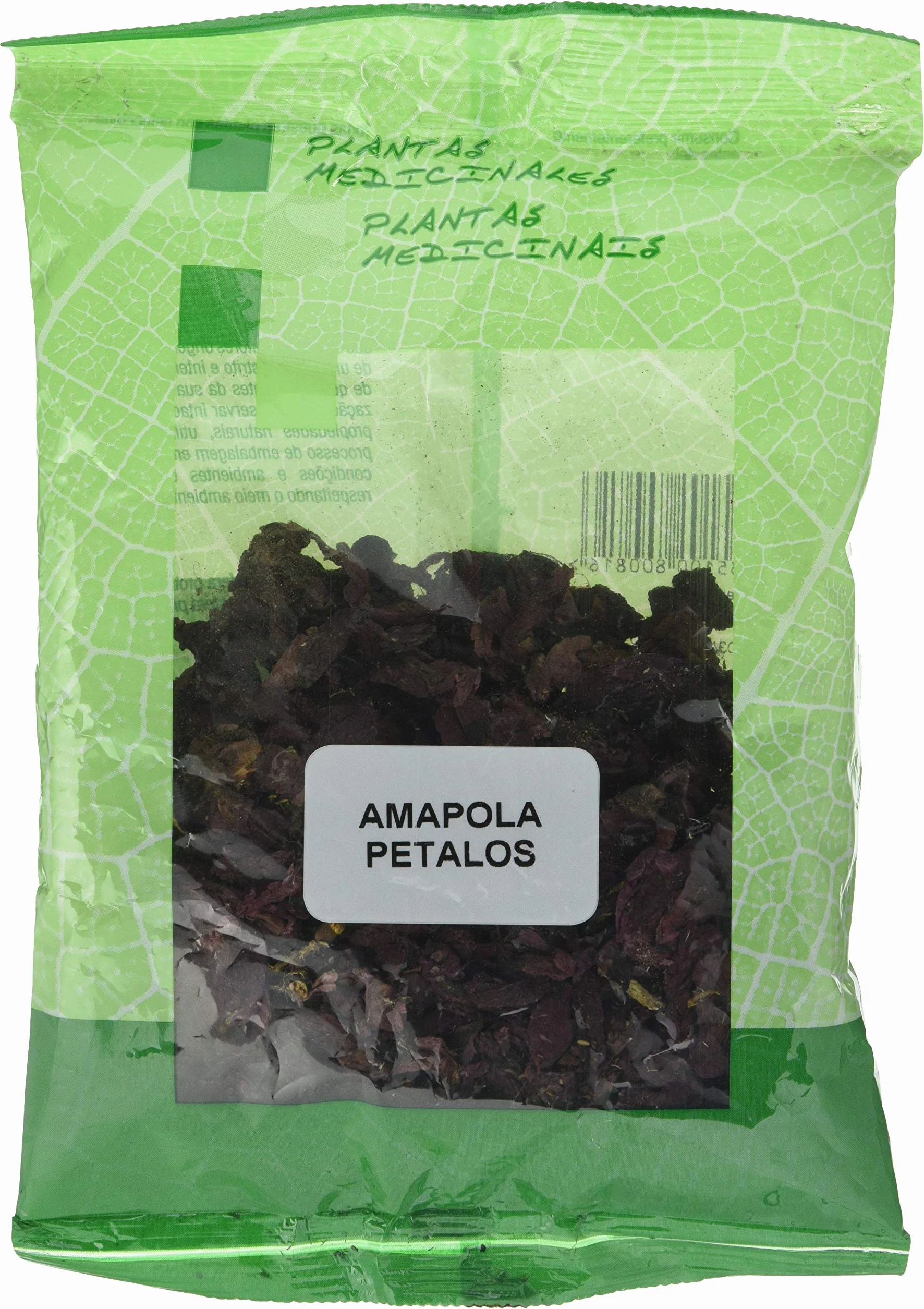 Amapola Pétalos Triturados 25 Gr Envasado en Atmósfera Protectora