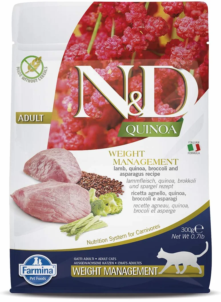 FARMINA ND Cat Quinoa Weight Management Cordero 300GR