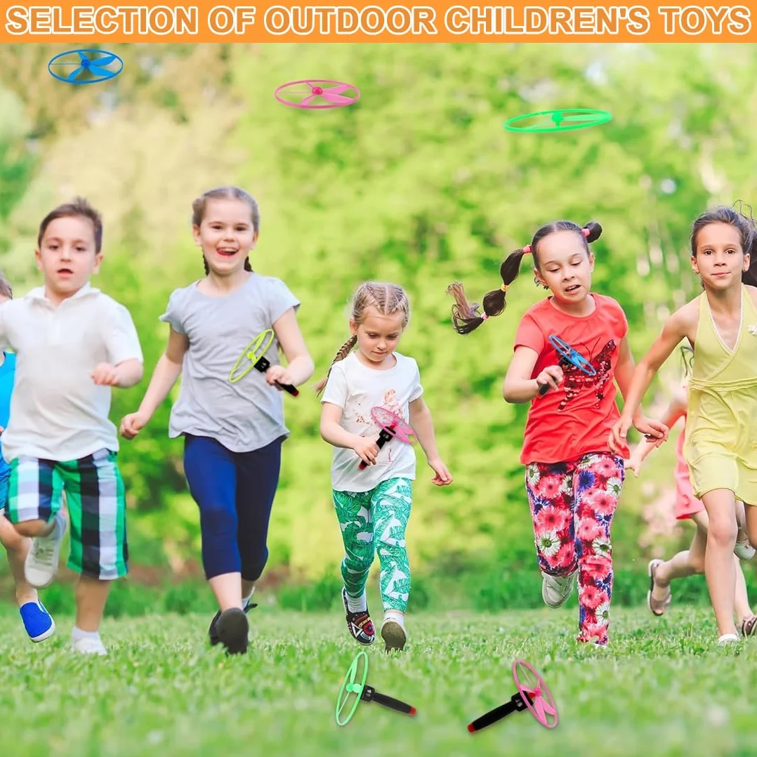 Juguete Disco Volador 5 Piezas con Lanzadores y 10 Discos para Niños 3+