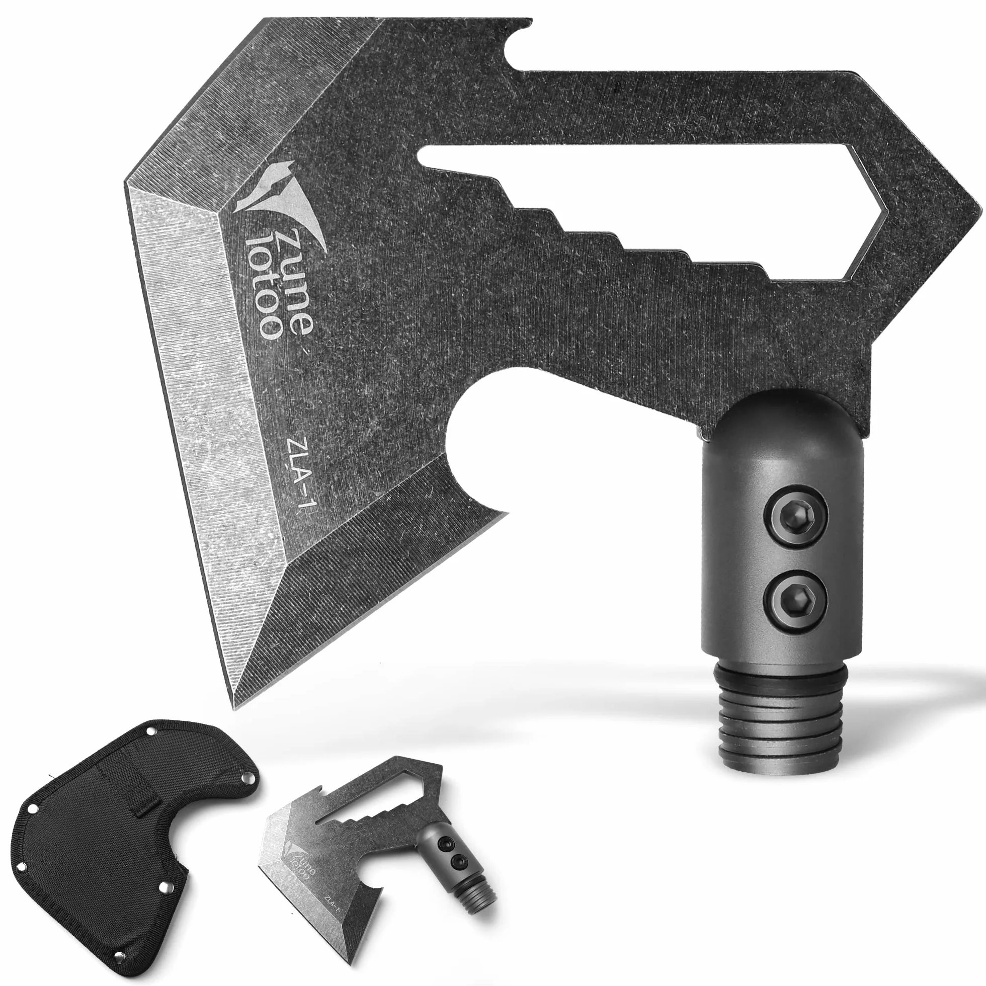 Zune Lotoo Cabeza de Hacha de Camping para Pala Plegable, Accesorio para Pala Multiuso F-A3