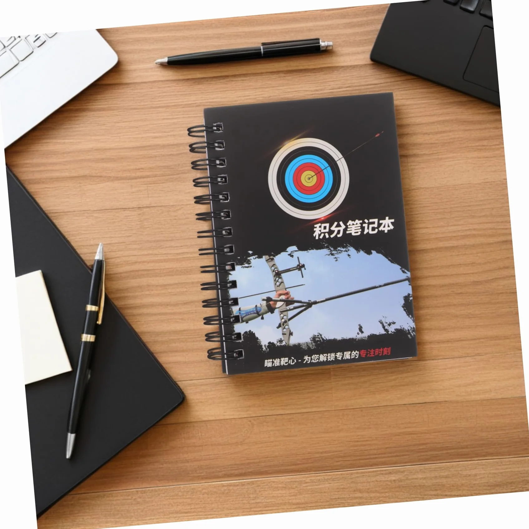 Cuaderno de puntuación para tiro con arco, pequeño portátil, multifuncional para competiciones y entrenamientos