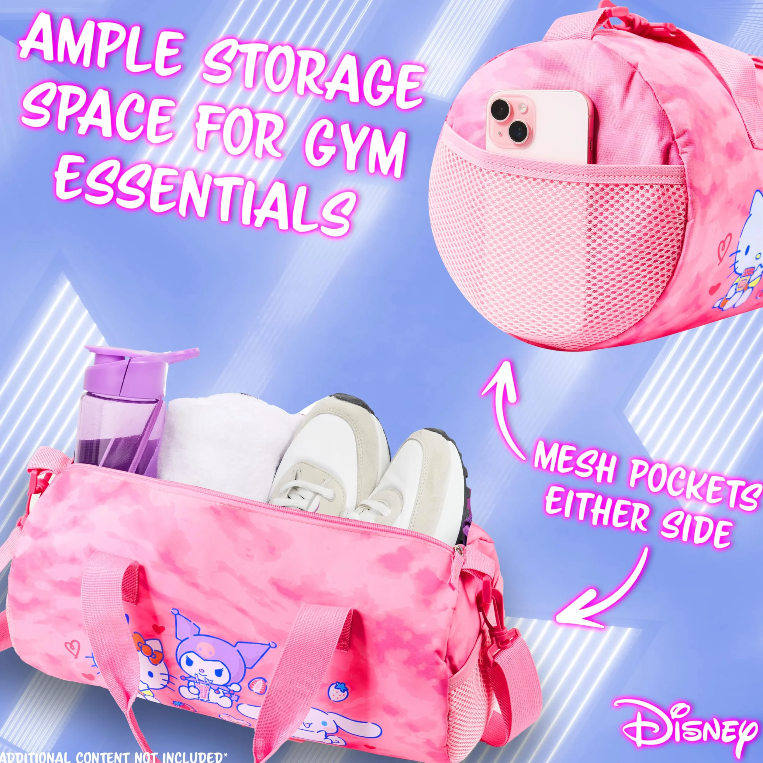 Hello Kitty Bolsa Deporte Niña Adolescente Gimnasio Cinnamoroll Kuromi Regalo