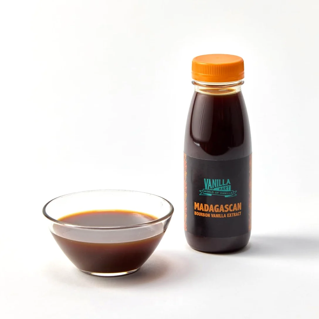 Vanilla Mart Extracto de vainilla Bourbon de Madagascar para hornear, extracción en frío, potencia única (1 L)