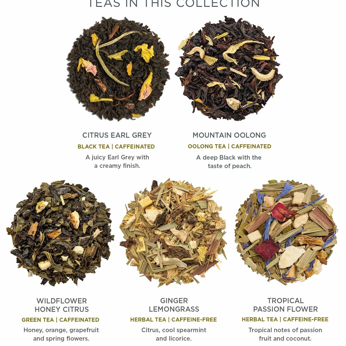 Tea Forte Demoiselle Premium Tea Gift Set, 20 Unidades, Muestras de Té Envueltas Individualmente, Bolsas Infusoras Piramidales